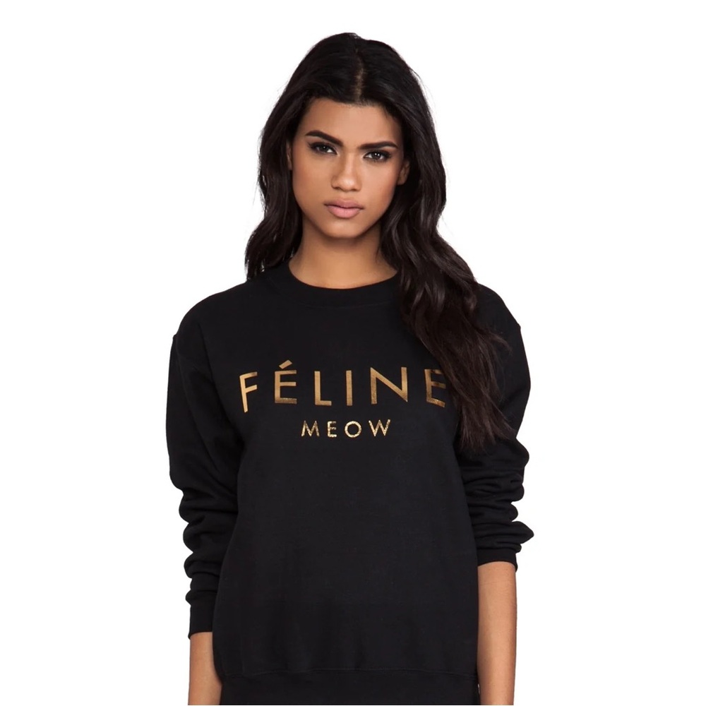 BRIAN LICHTENBERG BLTEE FELINE SWEATSHIRT